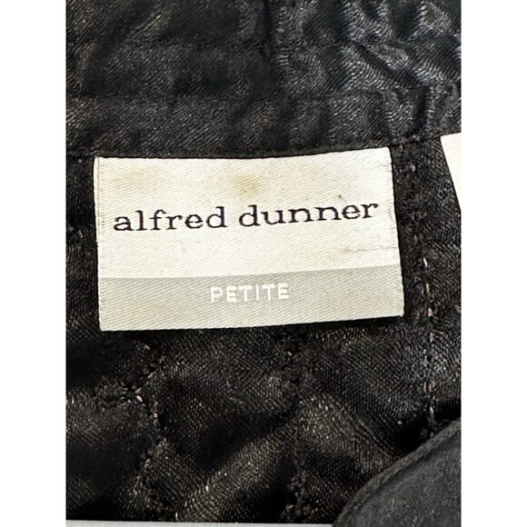 Alfred Dunner Jacket Women's Quilted Boho Grunge Black Dark Goth Vampire - Picture 6 of 12